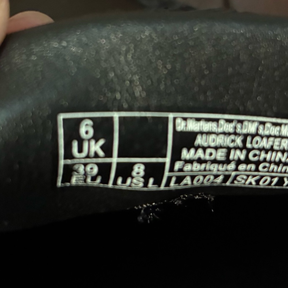 Dr. Marten’s AirWair Adrian Quad Leather Platform black leather Loafers.Size US8 - Picture 8 of 8